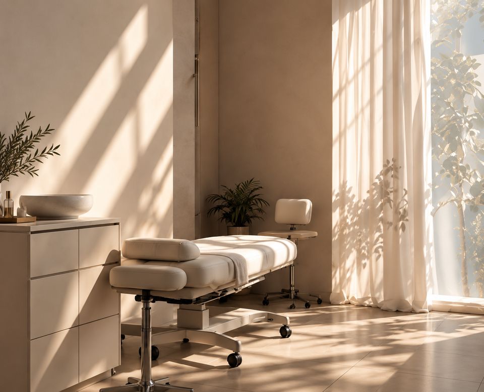 Architectural interior of an aesthetic medicine clinic